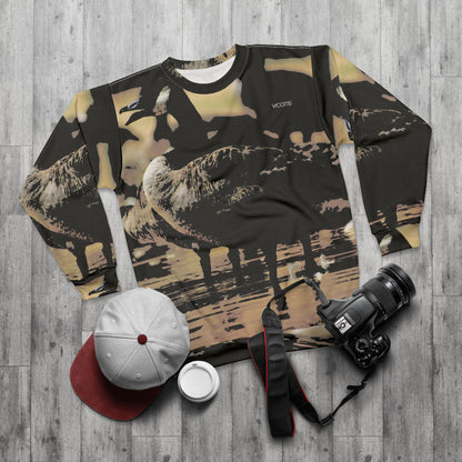 Swam Sunset Sweatshirt — Vintage Coastal Wildlife Crewneck