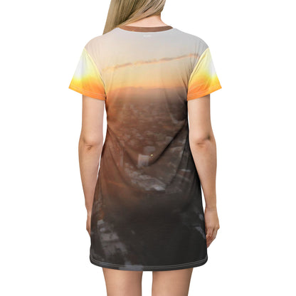 Sunset Cityscape Dress — Santo Domingo Sunset Aerial View