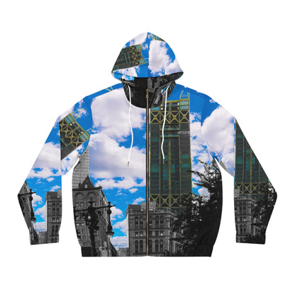 City Skyline Zip Hoodie — Blue Sky Urban Architecture