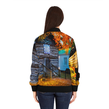 Women's Bomber Jacket - North Carolina Autumn Heritage