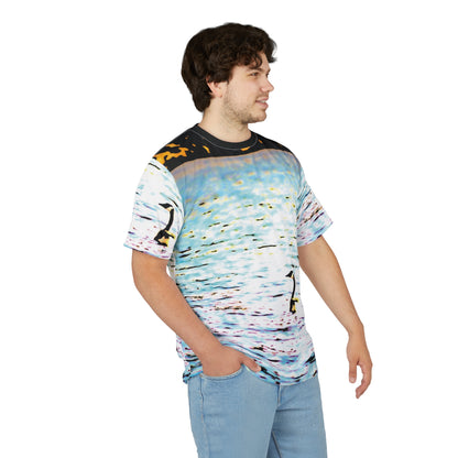 Swan Lake T-Shirt — Watercolor Sunset Nature Shirt