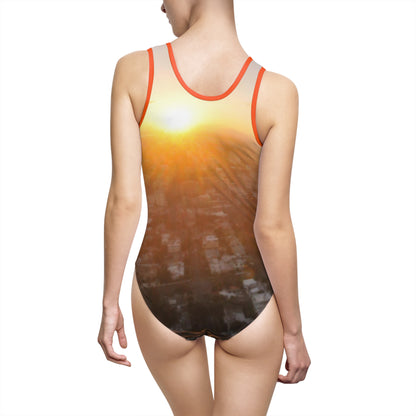 Santo Domingo Horizon – Caribbean Golden Hour Swimsuit