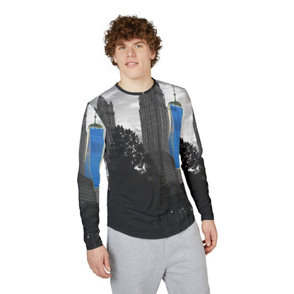 Men’s UV Protection Long Sleeve Shirt – New York City Skyline