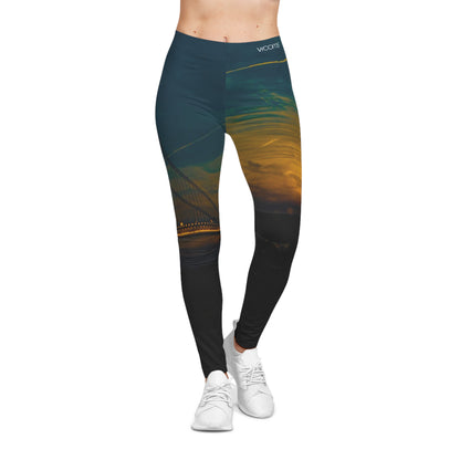 Verrazano Bridge Sunset  Leggings — Scenic Golden Hour