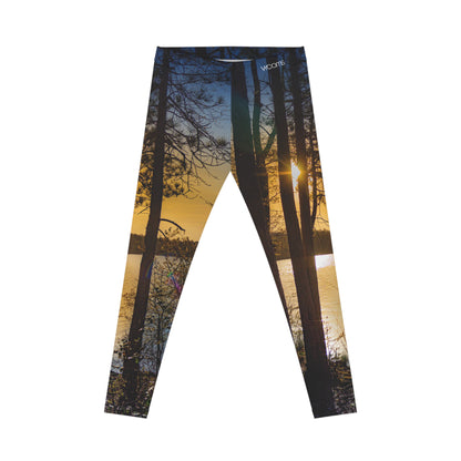 Vibrant Forest Leggings–Sunset Edition