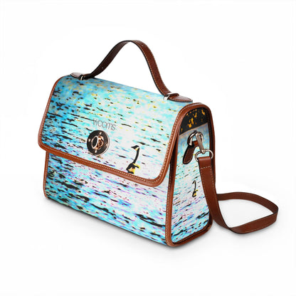 Duck in Water Waterproof Canvas Bag