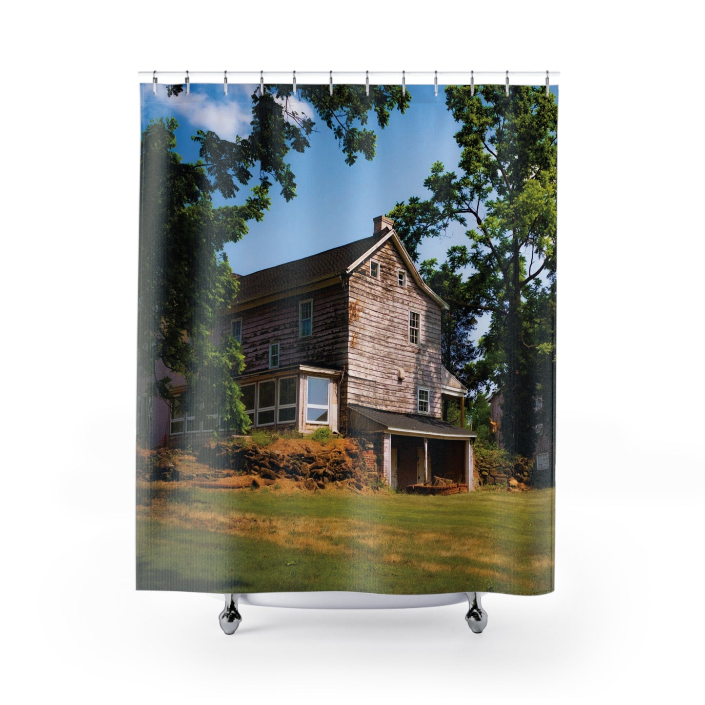 Shower Curtain Printed With Exclusive, High-Res, Full Color Beautiful Image.