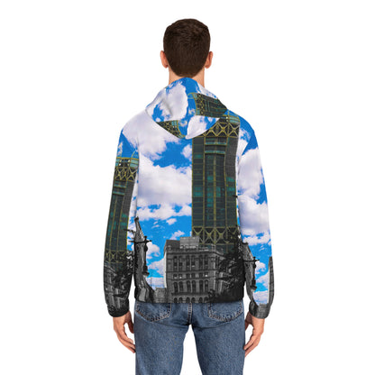 City Skyline Zip Hoodie — Blue Sky Urban Architecture