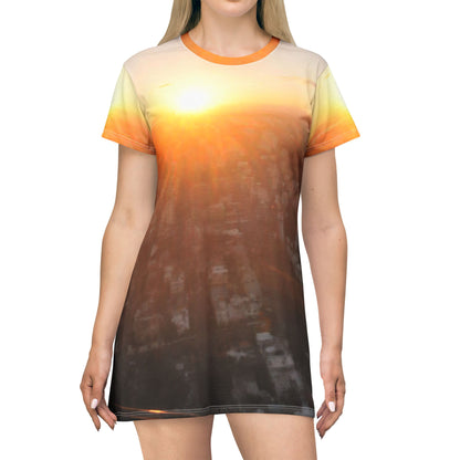 Sunset Cityscape Dress — Santo Domingo Sunset Aerial View