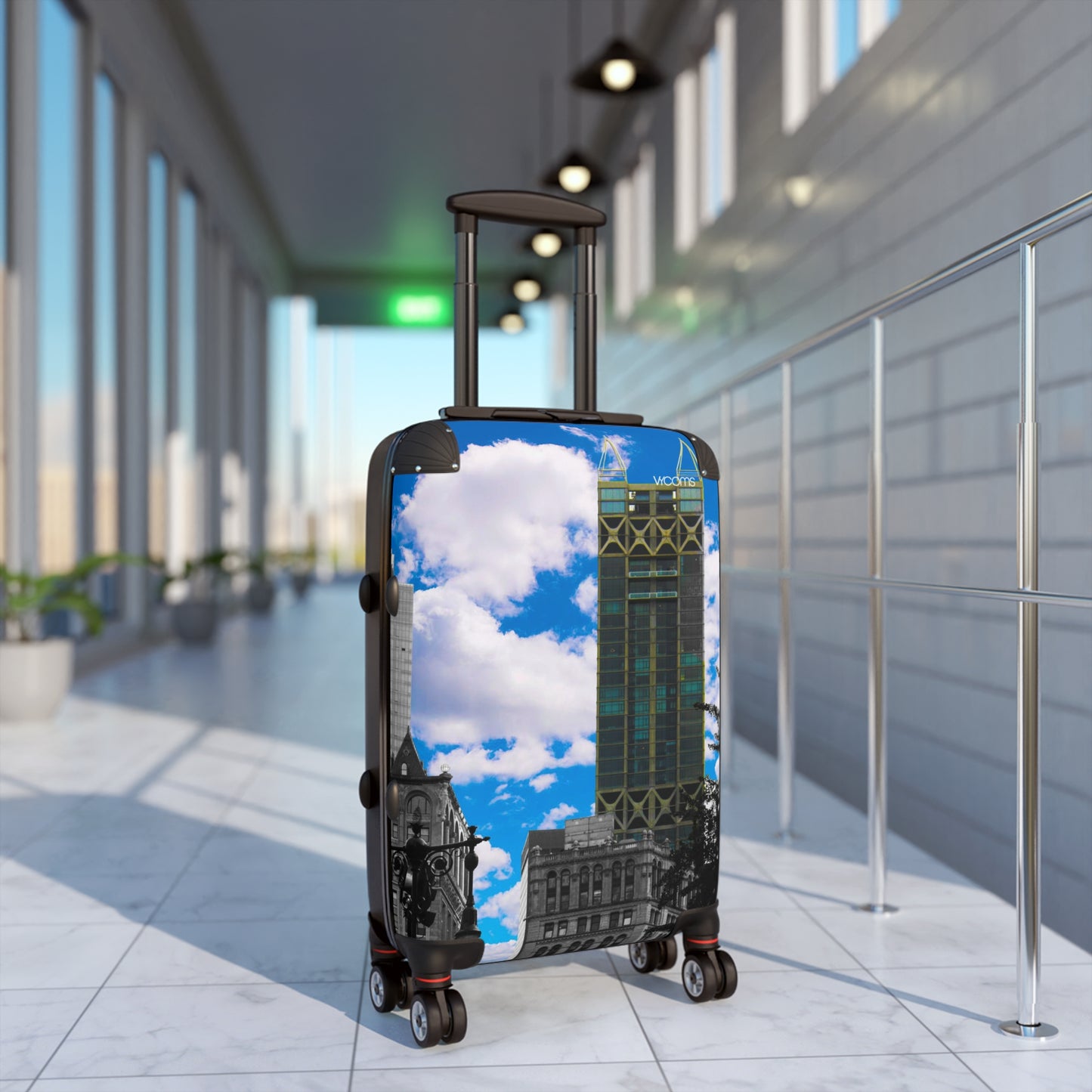City Skyline Suitcase — Vibrant Urban Photo Luggage