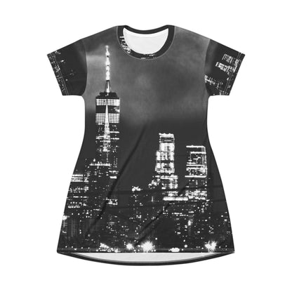 City Night Skyline Dress –Black & White NYC