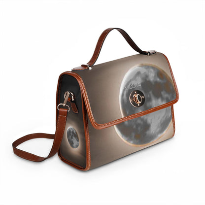 Dramatic Night Full Moon Waterproof Canvas Bag