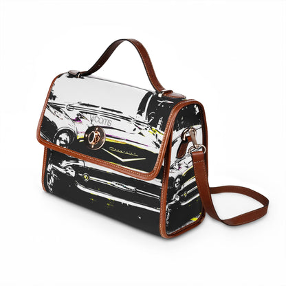 1950s Red Vintage Car Waterproof Canvas Bag