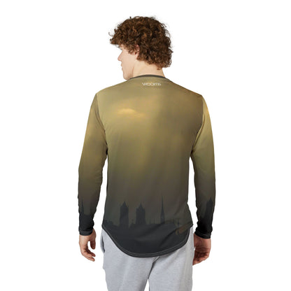 Sunset Cityscape Men's UV Long-Sleeve Shirt