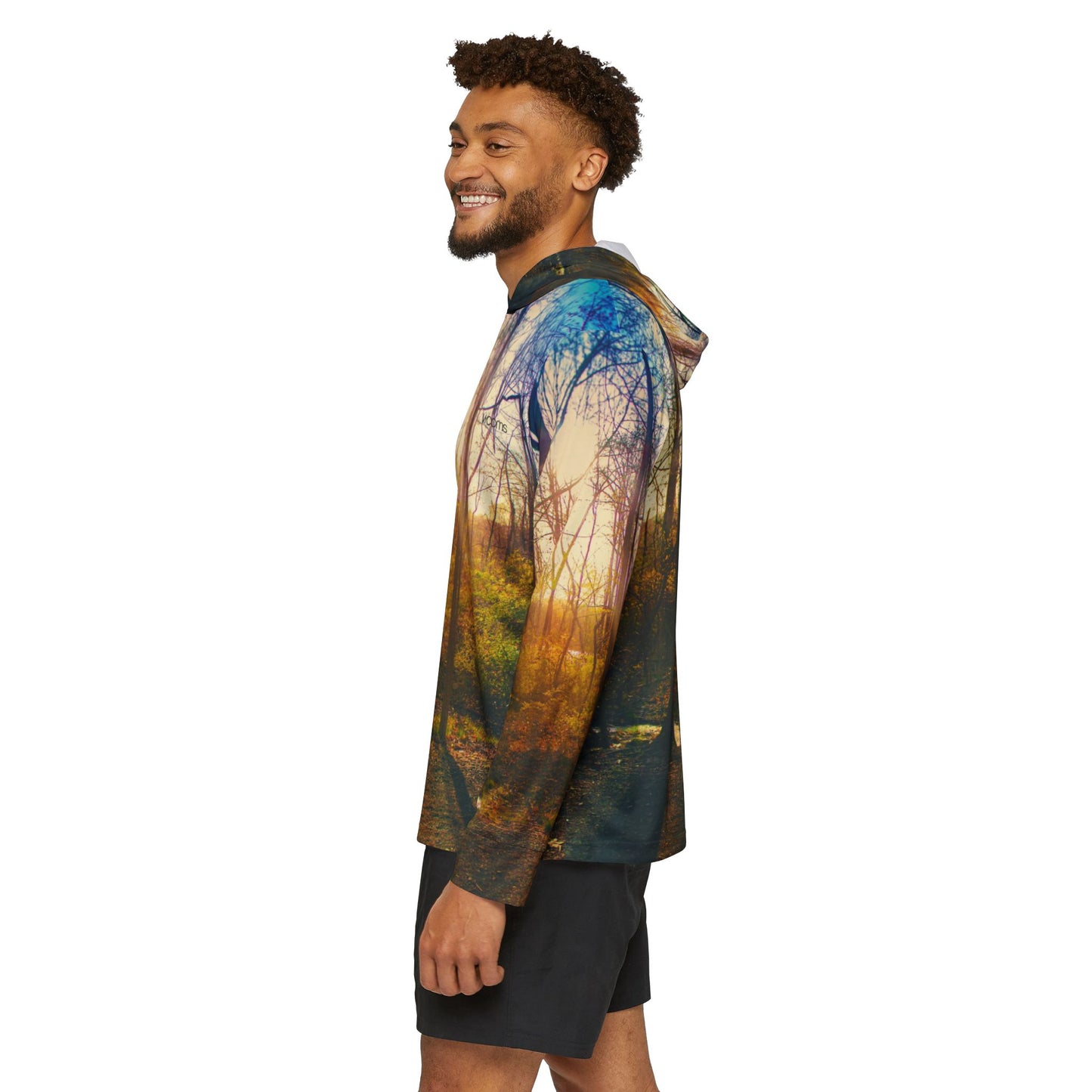 Golden Hour Lakeside Hoodie – Sunset Silhouette Edition