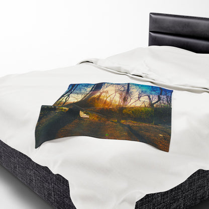 Velveteen Plush Blanket with beautiful photo image.