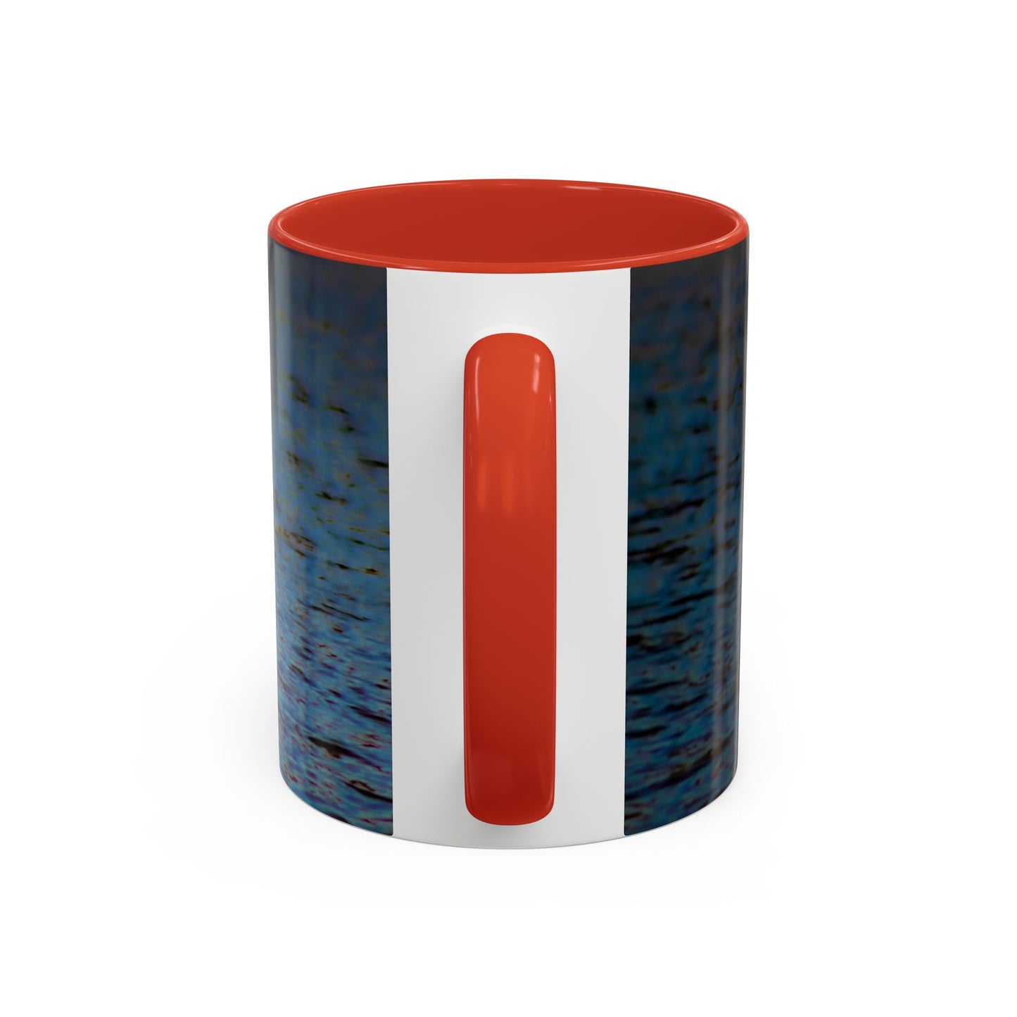 Two Tones, 11oz Ceramic Coffe Mug with Elegant High-Res, Full Color Natural Landscape Image.