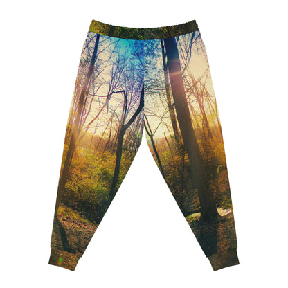 Golden Horizon Premium Joggers – Lakeside Sunset Edition