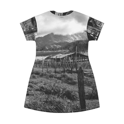 Rural Landscape Dress — Black & White Mountain Farm