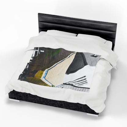 Velveteen Plush Blanket with beautiful car image.