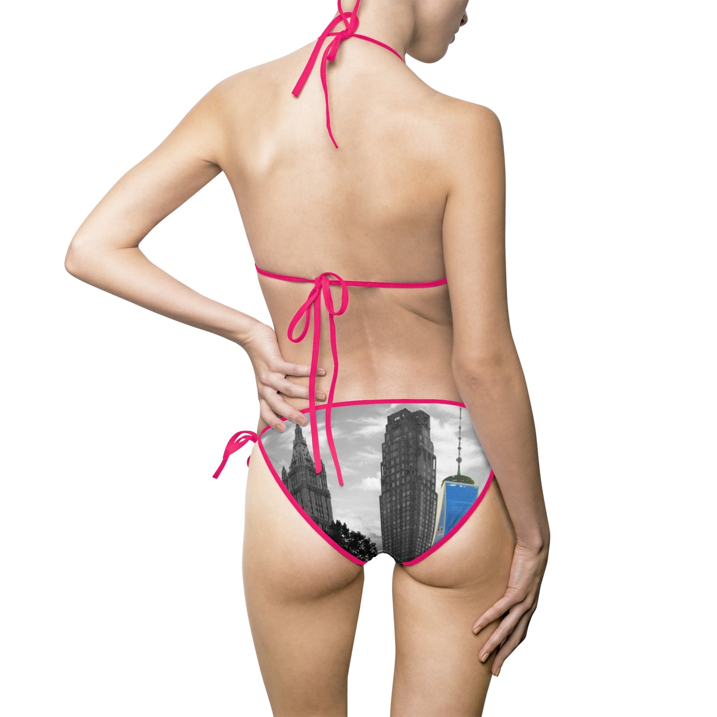 New York Cyty Triangle Bikini — Women’s Tie-Side Swimsuit