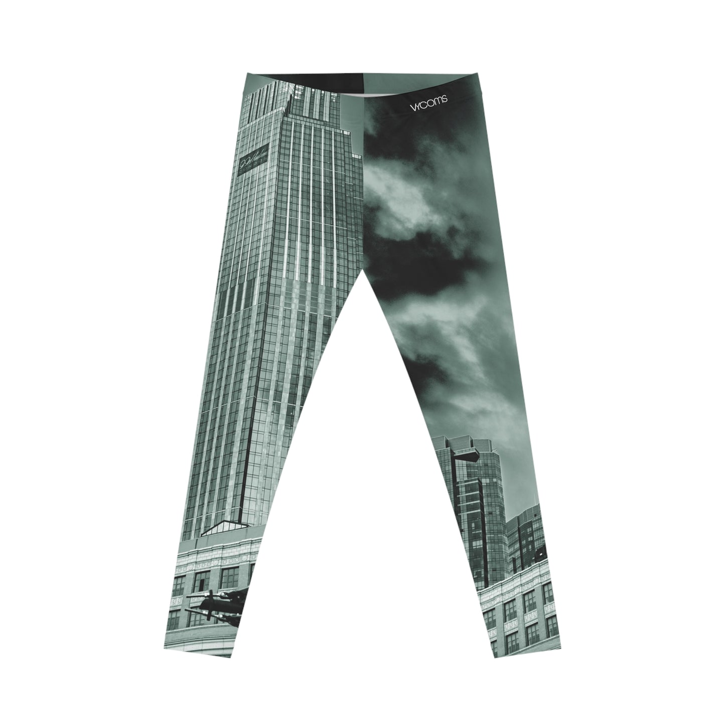 Exchange Place Skyline Leggings — Monochrome Architectural