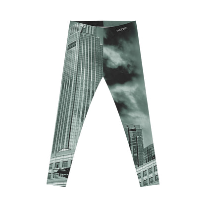 Exchange Place Skyline Leggings — Monochrome Architectural