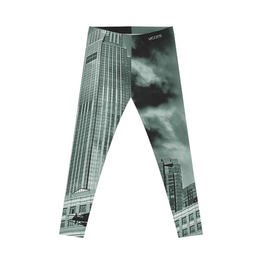 Exchange Place Skyline Leggings — Monochrome Architectural