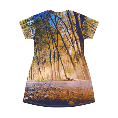 Forest Path Dress — Scenic Woodland Nature Dress