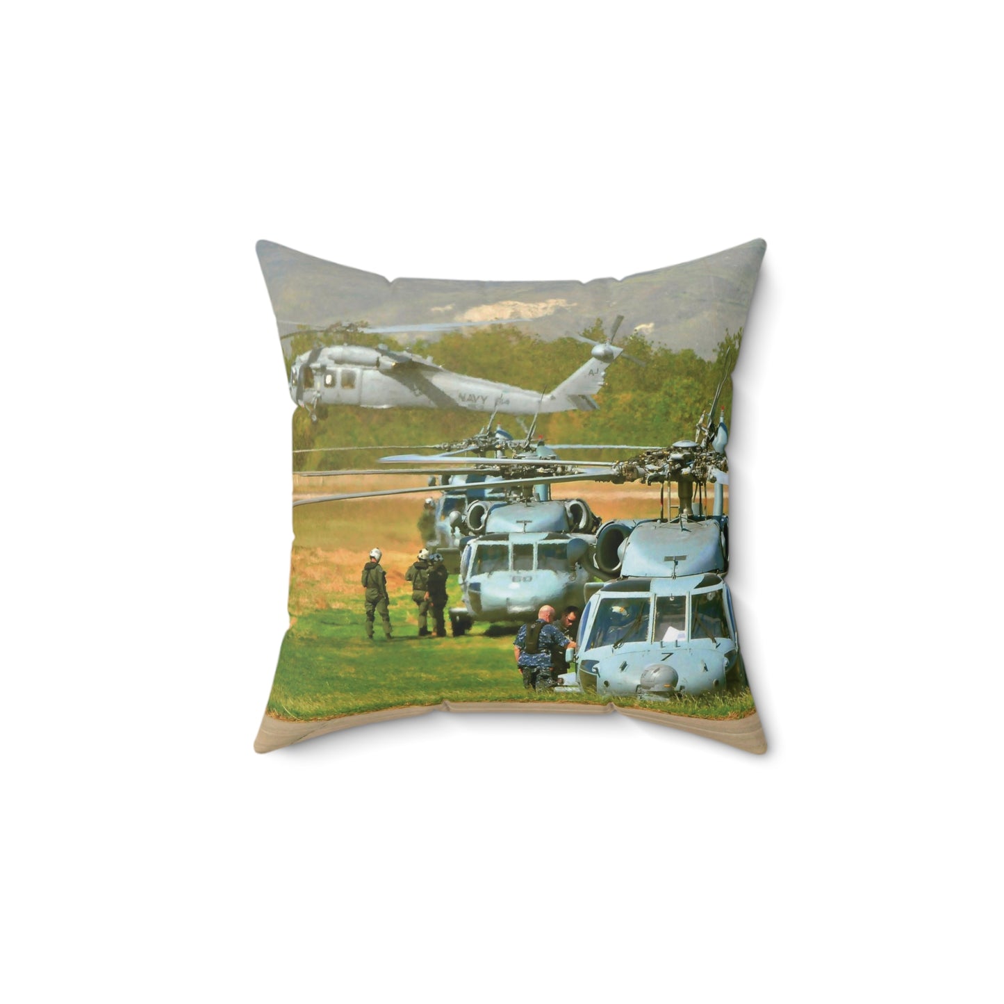 Spun Polyester Square Pillow Printed With Exclusive, High-Res, Full Color Beautiful Image