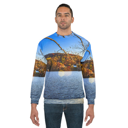 Autumn Franklin Lake Sweatshirt — Scenic Fall Landscape
