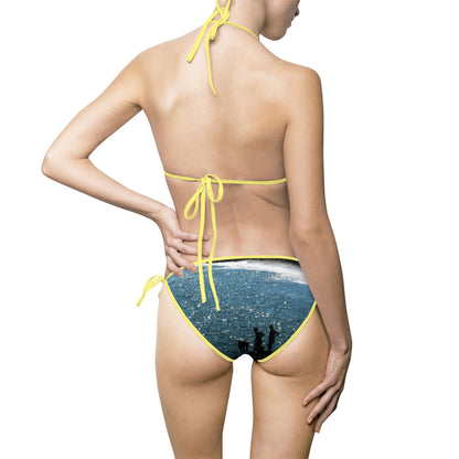 Women's Bikini Swimsuit — 'Boys at the Beach'