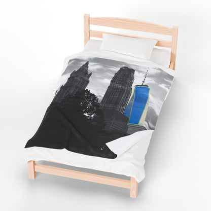Velveteen Plush Blanket with beautiful photo image.