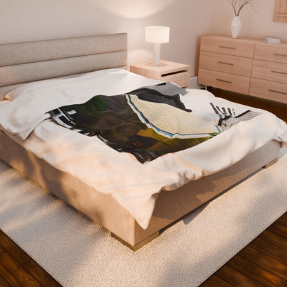 Velveteen Plush Blanket with beautiful car image.
