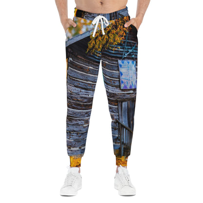 Autumn Refuge Premium Joggers – Rustic Cabin Fall Edition