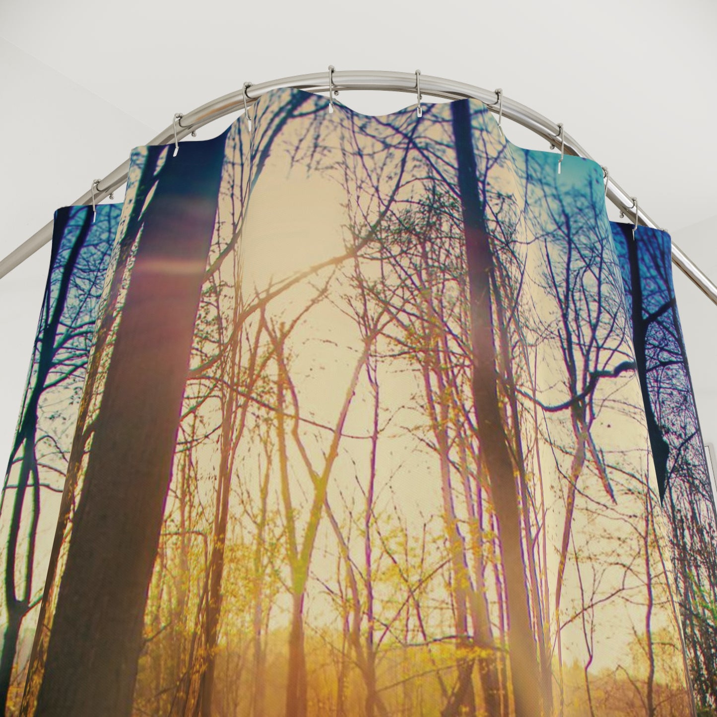 Shower Curtain Printed With Exclusive, High-Res, Full Color Beautiful Image.