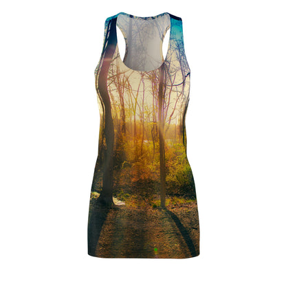 Sunlit Forest Racerback Dress — Nature Sundress