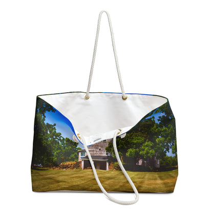 ¡Exquisito bolso de fin de semana de 24" x 13" con imagen panorámica a todo color impresa en exclusiva!
