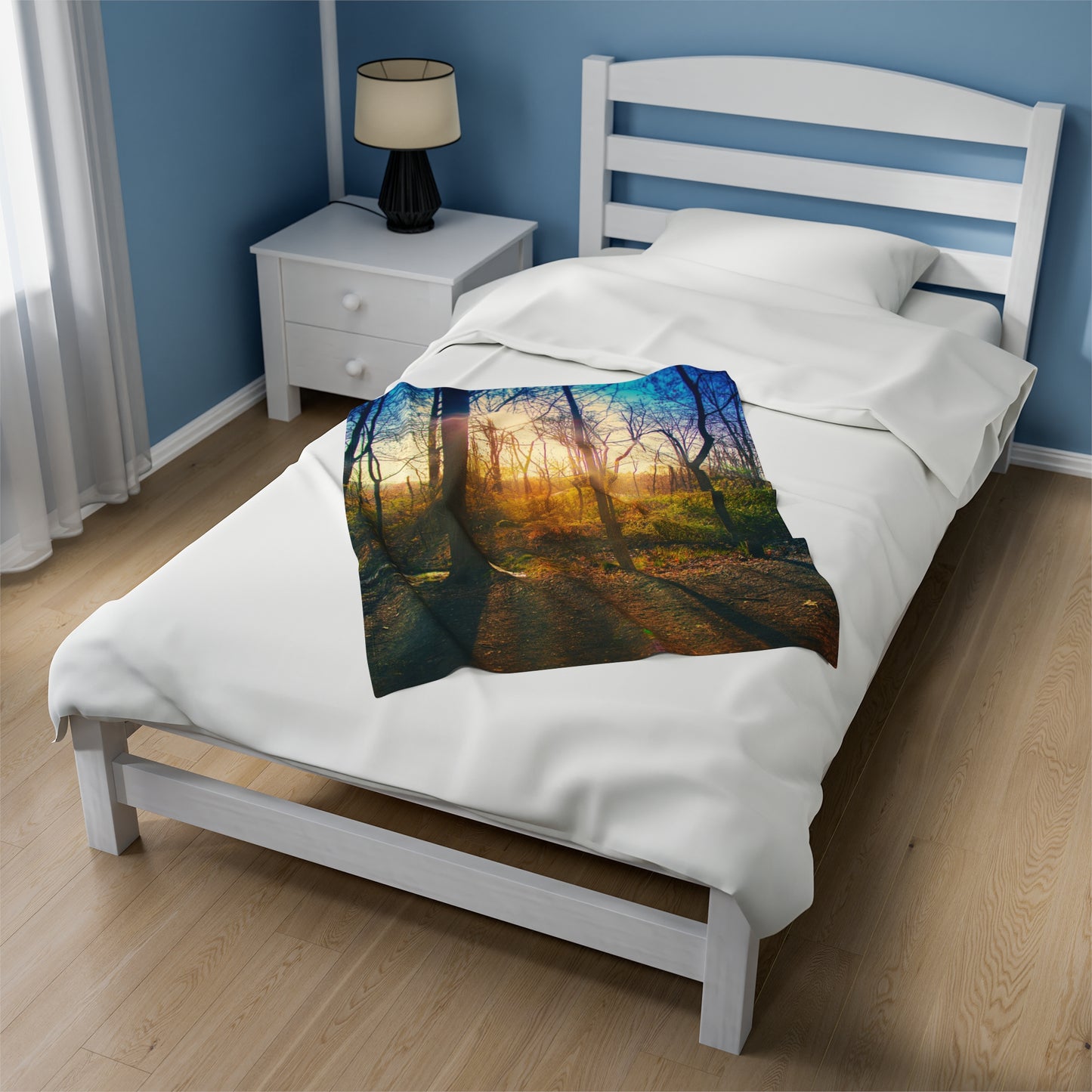 Velveteen Plush Blanket with beautiful photo image.