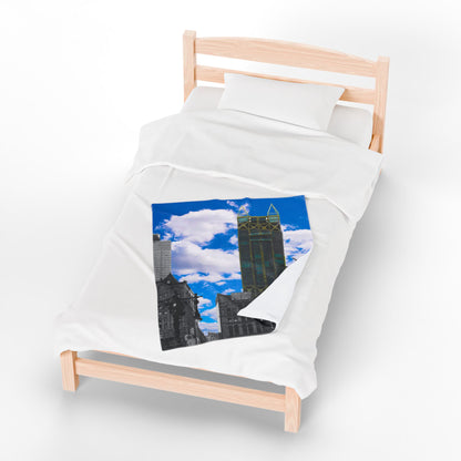 Velveteen Plush Blanket with beautiful photo image.