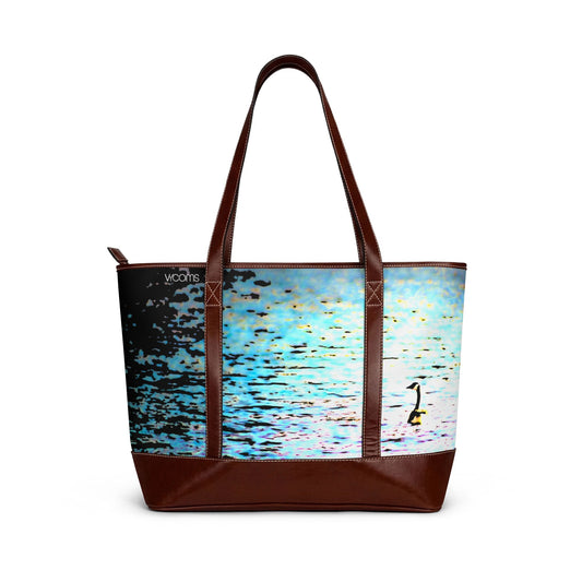 Ocean Breeze Tote Handbag — Sparkling Water & Swan Coastal bag
