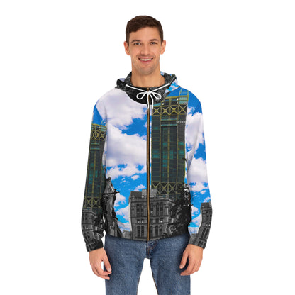 City Skyline Zip Hoodie — Blue Sky Urban Architecture
