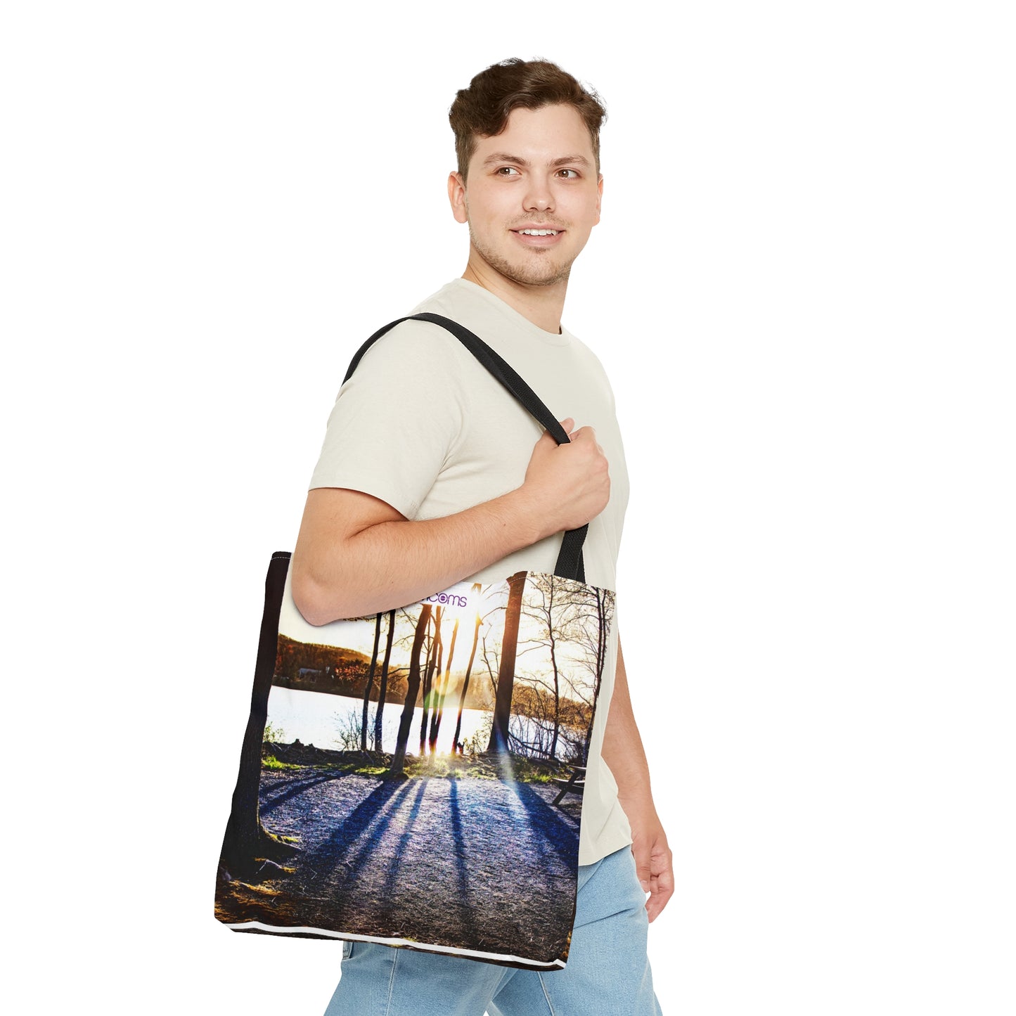 Tote Bag Printed with an Exclusive Beautiful High-Res, Full Color Natural Image.