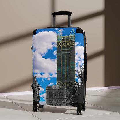 City Skyline Suitcase — Vibrant Urban Photo Luggage