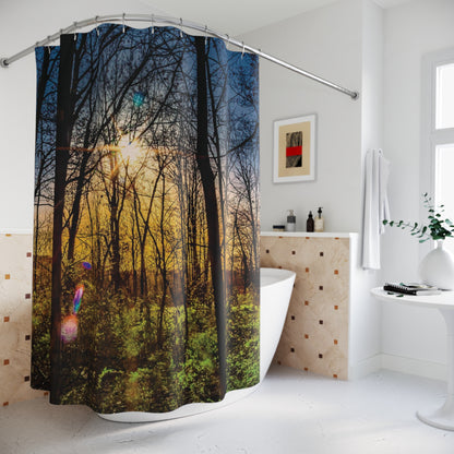 Shower Curtain Printed With Exclusive, High-Res, Full Color Beautiful Image.