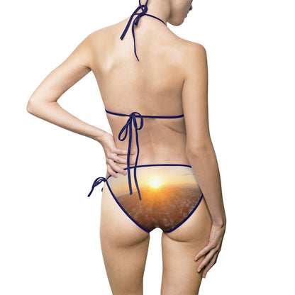 Santo Domingo Sunset Bikini Swimsuit — Aerial Sky View