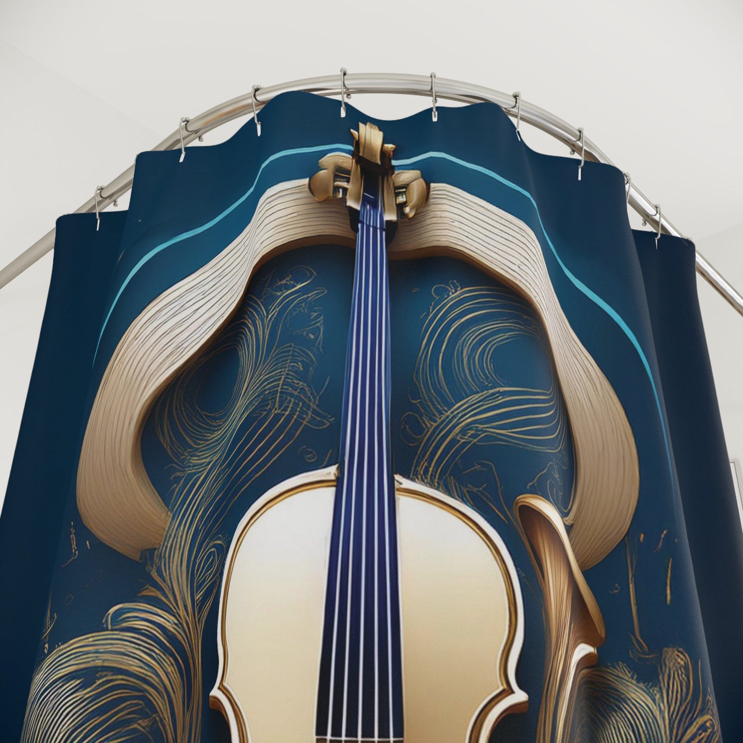 Shower Curtain Printed With Exclusive, High-Res, Full Color Beautiful Image.