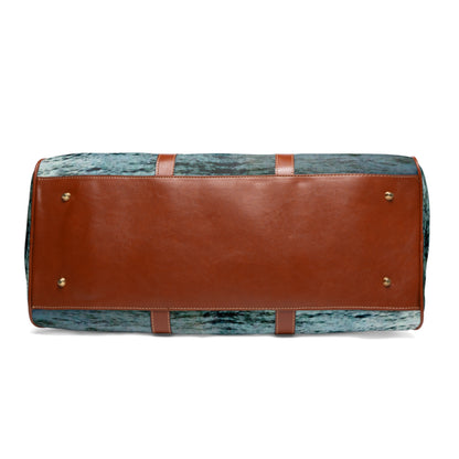 Waterproof Travel Bag — Skyline Print Duffel with NYC Cityscape