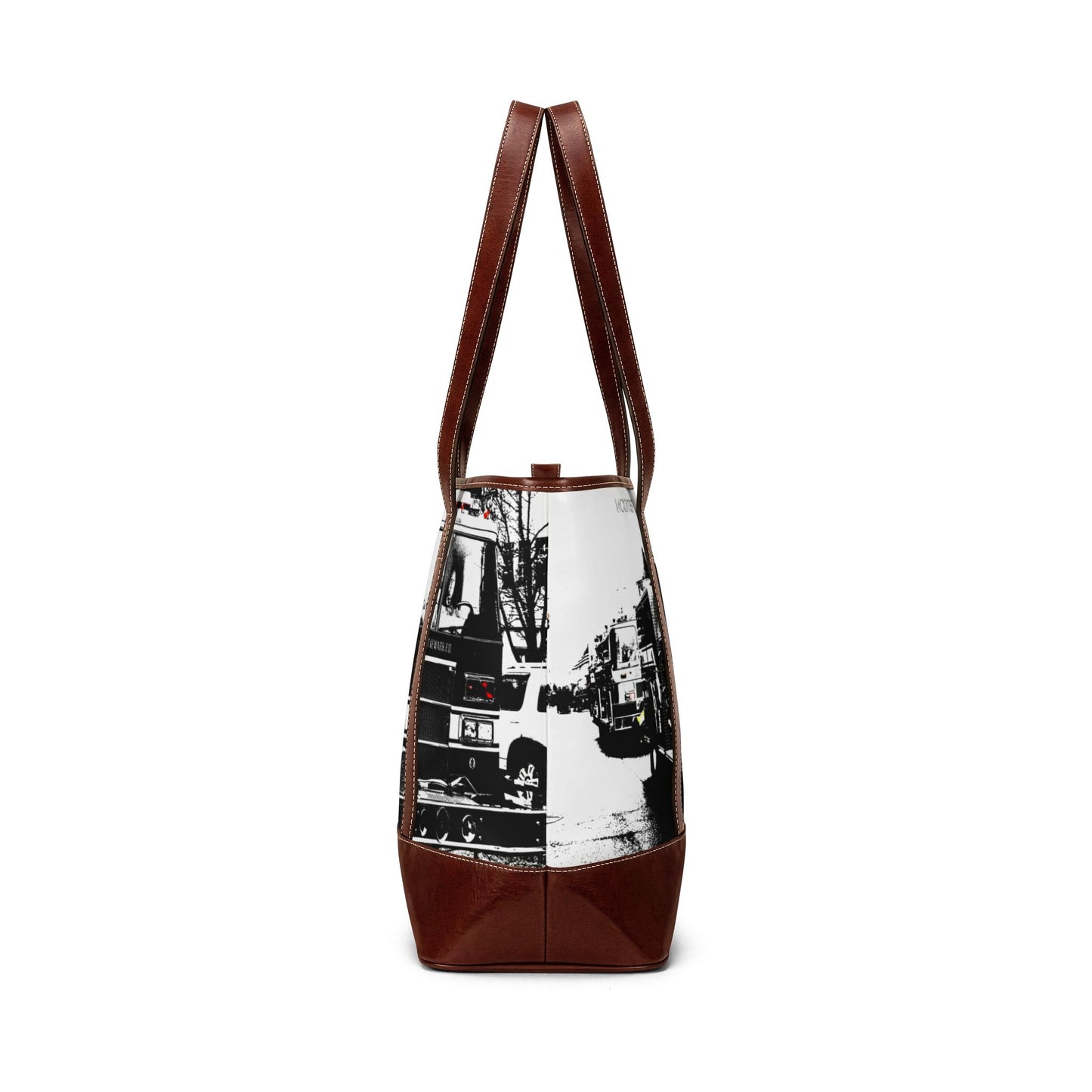Firetruck Photo Handbag – Vintage Fire Engine Tote Bag