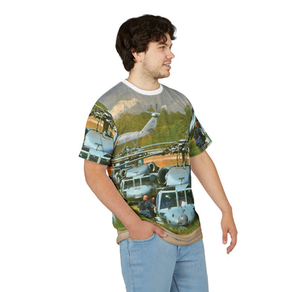Military Helicopter T-shirts — Aviation Rescue Graphic T-Shirt
